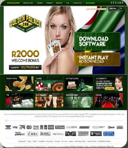 Golden Palace Online Gambling Casino Review